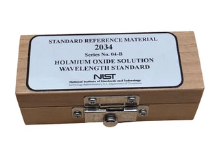 NIST 2034 HOLMIUM OXIDE SOLUTION WAVELENGTH STANDARD (240 NM TO 650 NM) - Picture 1 of 4