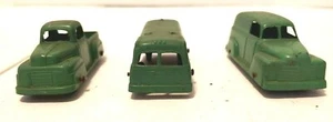 Tootsie Toy Twin Coach Bus, Chevy Panel Truck & Ford F-1 Pickup - Picture 1 of 6