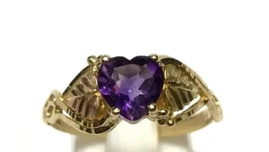 Vintage 10k Yellow & Rose Gold Leaf Ring Grape Vine Open Ring Size 9 - Picture 1 of 5