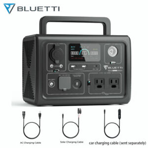 BLUETTI EB3A 600W Portable Power Station + Car charging cable UPS Battery Backup