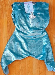 Mermaid Reversible Sequin Adult Fish Tail Scale Throw Snuggle Warmer Xmas Gift - Picture 1 of 2