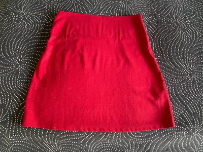 Skunkfunk Rock Gr: 4 ( M/L, 38/40) rot, Pünktchen neu - Bild 1 von 4