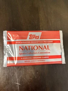 2024 Topps National Convention (1) Factory Sealed Silver Redemption Pack Bowman - Picture 1 of 2