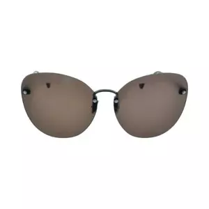 Salvatore Ferragamo Sunglasses SF178S Fiore 067 Shiny Gunmetal/Maple Lens 63mm  - Picture 1 of 4