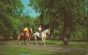 Postal French Lick-Sheraton Hotel French Lick Lick Indiana a caballo - Imagen 1 de 2