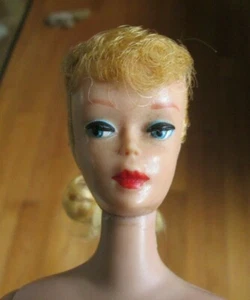 1961 ORIGINAL JAPAN BARBIE PONYTAIL~#5~HARD CURL+CURLY BANGS~UNTOUCHED FACE~#850 - Picture 1 of 12