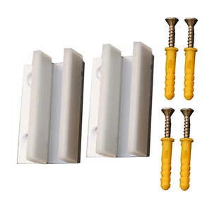 2* Door Clip Positioner Accessory Glass Sliding Door Swing Stop Limiter Aluminum - Picture 1 of 8