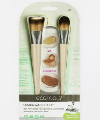 ECOTOOLS Custom Match Duo Foundation Base Buffer Brush & Palette "ET-1637" - Image 1 of 4