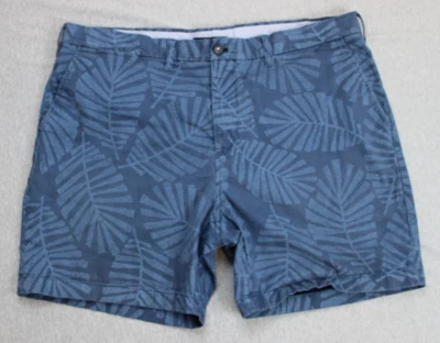 Pantalones Cortos Tommy Hilfiger Para Hombre 40 Azul Hoja Tropical Hawaiano Bolsillos Cortados tiro Medio Foto 1 de 4