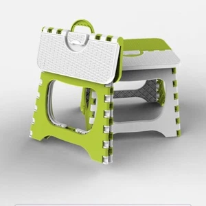 Plastic Bathroom Chair Space-saving Step Stool New Folding Small Stool Outdoor - Picture 1 of 14