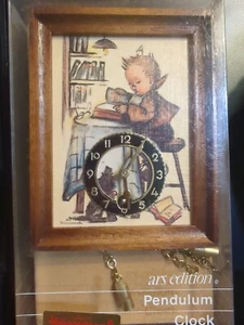 Neue M.J. Hummel Pendeluhr Ars Edition Made in Germany Vintage Holzrahmen - Bild 1 von 7