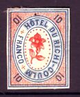 1870 / 1873  EUROPE  * HIGH ON THE SWISS  ALPS  LOCAL HOTEL POST   10 Rp. MINT