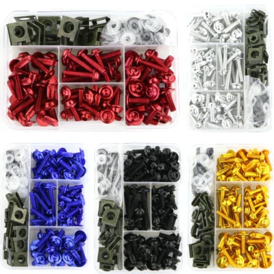 Aluminum Complete Fairing Bolt Screw Nuts Fasteners Kit Universal Fit For Suzuki - Image 1 of 4