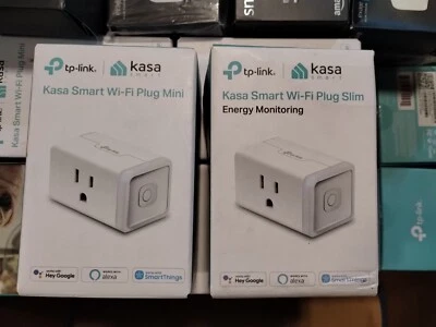 2 Упаковки TP-LINK Smart Wi-Fi штепсельная вилка мини - белый HS105 *поврежденная коробка * - Изображение 1 из 2