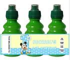 Personalised Mickey Mouse 1st Birthday Fruit Shoot Bottle Label Party Bag 