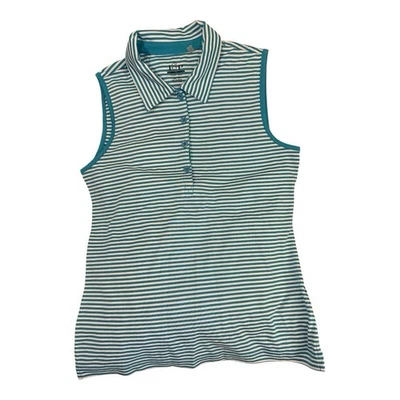 EP E.P. Pro tour tech camiseta de tirantes de golf para mujer talla XS aqua turquesa rayas Foto 1 de 3