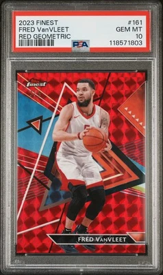 Fred VanVleet 2023 Finest Red Geometric /5 PSA 10 #161 - Image 1 of 2