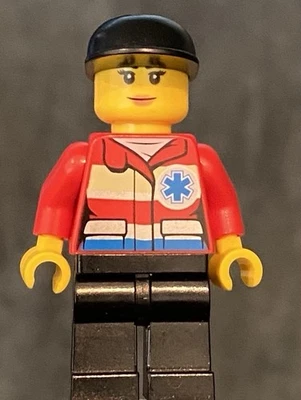 Lego Feminino Minifig Patrulha de Esqui Inverno Esquiador de Neve Snowboard Snowboarding - Imagem 1 de 2