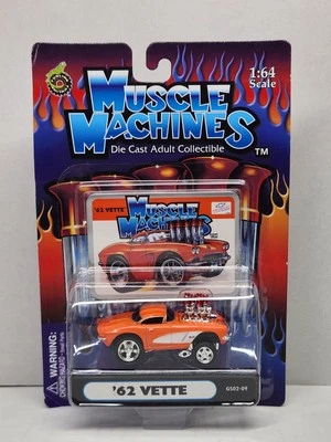 Muscle Machines GS02-09 1:64 '62 Chevy Corvette Blown ~ NEW IN DAMAGED PACKAGE  - Image 1 of 4