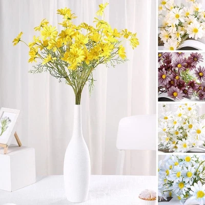 6 pcs 20" SILK DAISY ARTIFICIAL FLOWERS Sprays Bushes Wedding Party Decorations - Image 1 of 2