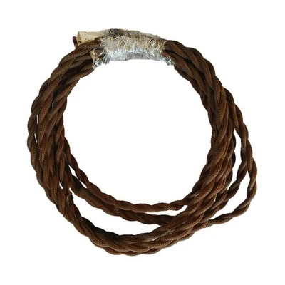  5M DIY Style Vintage Cordon De Lampe Vintage Tissu Tordu Tissu Lampe Cordon - Photo 1/4