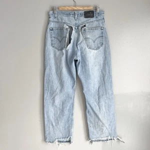 Vtg Levis Silver Tab Jeans Thrashed Destroyed Loose Straight Measures 32x28 READ - Picture 1 of 19