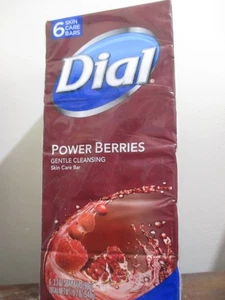 Dial Power Berries Bar Soap 6 Pack Discontinued Gentle Cleansing Skin 3.2 oz - Picture 1 of 1