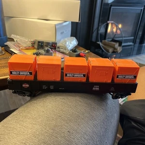 MTH RAILKING Harley Davidson Pritsche mit Ladung - Bild 1 von 4