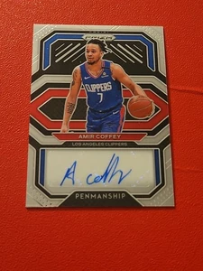 🏀Amir Coffey 2020/21 Panini Prizm Pennship Silver Holo Auto SP Signature - Imagen 1 de 2