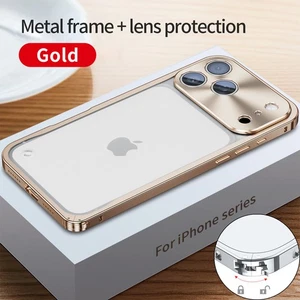 For iPhone 17 16 15 14 13 Pro Max 12 Shockproof Aluminium Alloy Hard Case Cover - Picture 1 of 22