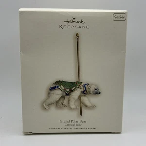 Brandneu 2007 Hallmark Andenken Ornament Großer Eisbär Karussell Fahrt! - Bild 1 von 2
