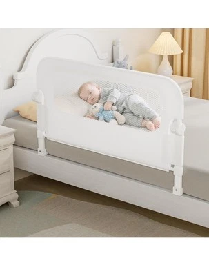 Protector de riel de cama de bebé para niños pequeños - Rieles de cama de 35,4" blanco Foto 1 de 4