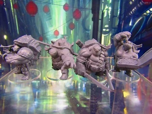 4pc Tortle Ninja Team Turtle Man Race Mini Miniature Figure 3D Printed Model - Picture 1 of 6