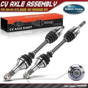 2x Front Left & Right CV Axle Assembly for Can-Am Outlander 450 500 Renegade 570 - Picture 1 of 10