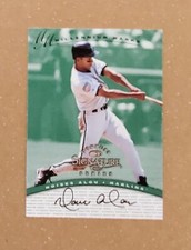 1997 Donruss Signature Series Millennium Marks Moises Alou Auto