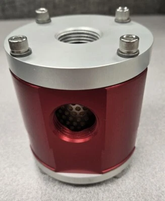 Canton BL25-912 4 pulgadas bote filtro combustible billet aluminio 1 1/16"- 12 Foto 1 de 2