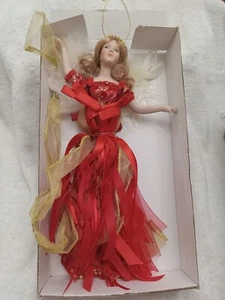 Christmas Vintage Dillards Holiday Trimmings Porcelain Angel Ornament Decor NIB - Picture 1 of 3