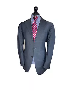 BELVEST LUXURY DESIGNER SUIT PIN STRIPED FULL CANVASS CLASSIC FIT 42x36x32 - Picture 1 of 12