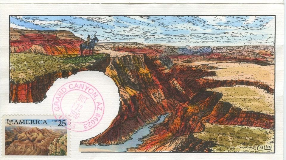 US, #2512 GRAND CANYON, Collins Hand-painted First Day Cover Perfect!!! - Image 1 of 1