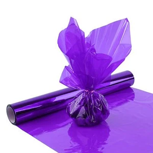 16 Inch x 100Ft Cellophane Wrap Roll Colored Wrapping Plastic for Gift Baskets - Picture 1 of 7