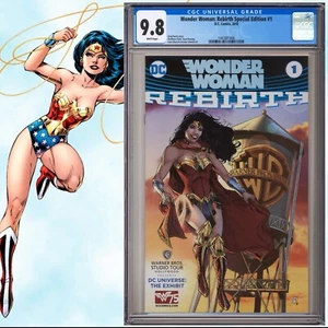 CGC 9.8 Wonder Woman Rebirth Special Edition #1 2016 WB Studio Tour - Picture 1 of 2