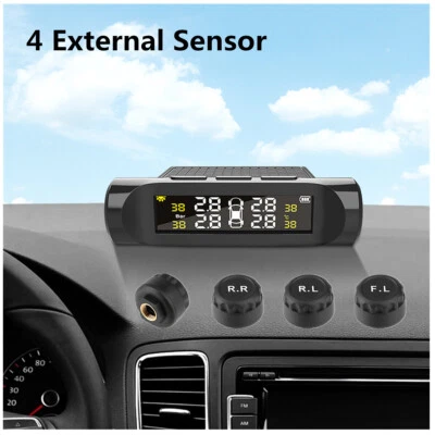 LCD Digital Display TPMS Tire Tyre Pressure Security Alarm Accessories For Car - Image 1 of 4