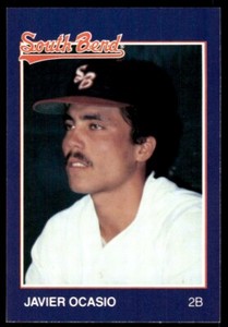 1988 Grand Slam Baseball Card Javier Ocasio South Bend White Sox #3