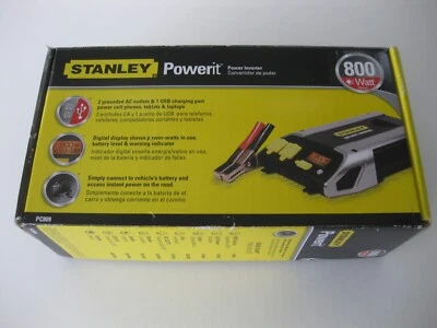 NUEVO Stanley Powerit 800W Power Inversor 12VDC PC809 Foto 1 de 4