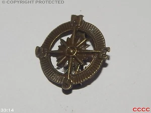 steampunk badge brooch pirate compass bronze assassin's creed black sails LARP - Picture 1 of 2