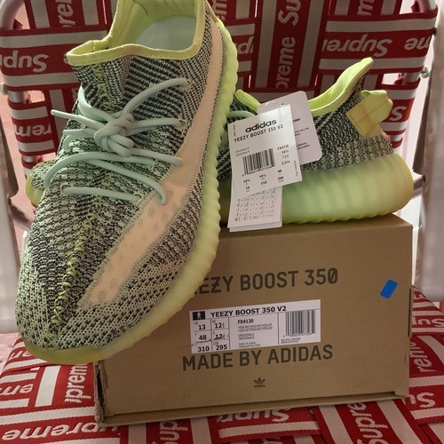 Taglia UK 12 5 Adidas Yeezy Boost 350 V2 Yeezreel riflettente US13 FX4130