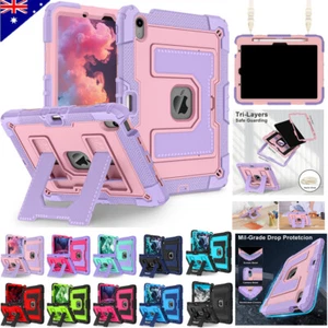 For iPad Air 4/5th 10.9" 11" M3 2025 Kids Shockproof Heavy Duty Stand Case Cover - Picture 1 of 138