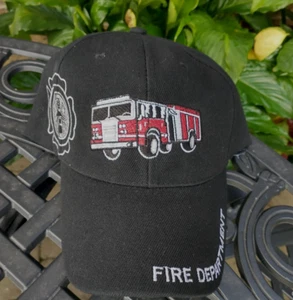 Fire Hat Baseball Cap Red Firetruck Fire Department Fire Fighter - Picture 1 of 8