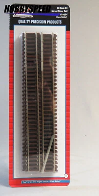 ATLAS 520 HO SCALE CODE 83 9" STRAIGHT TRAIN TRACK (6) nickel silver ATL520 NEW - Image 1 of 3