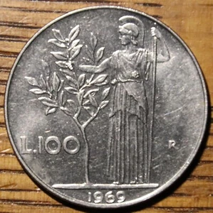 1969 Italy 100 Lire Coin - Picture 1 of 2